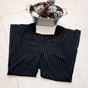 V&X juniors formal black slack pants with white stripes
